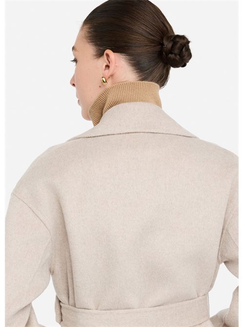 Cappotto in lana con cintura LIU JO | CF5283T4627/71500